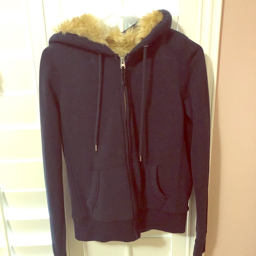Abercrombie and fitch navy jacket